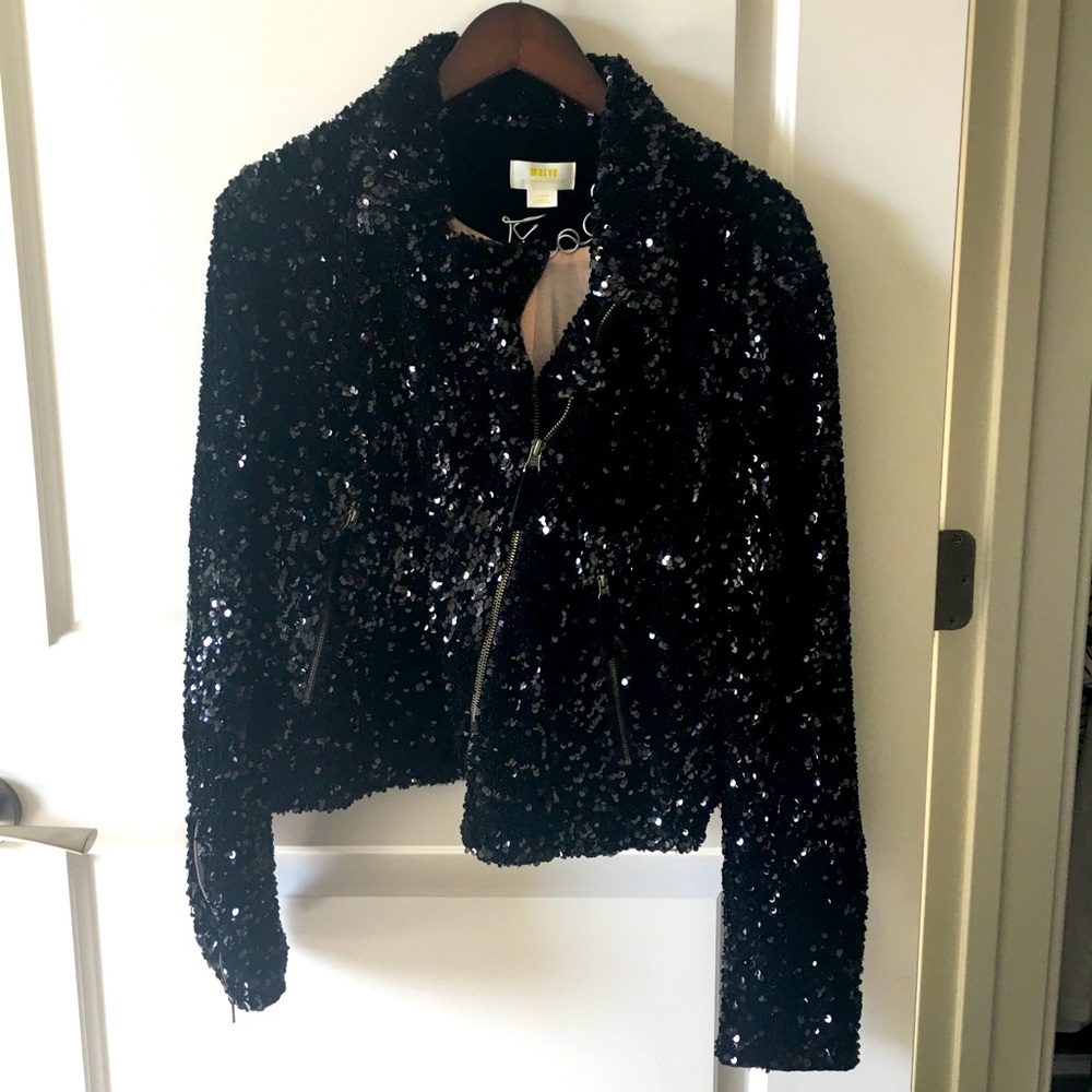 Anthropologie Sequin Blazer sz Large